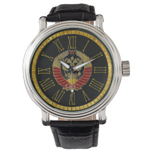Russisches sowjetisches Wappen Armbanduhr