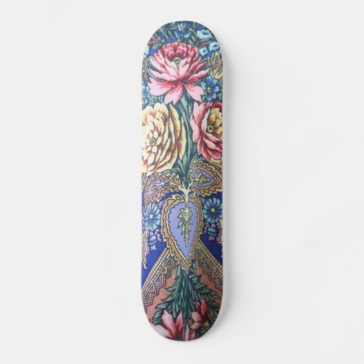 Russisches Stoffmuster Skateboard (Vorderseite)