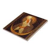 Russisches Symbol der Mutter Gottes Fliese (Seite)