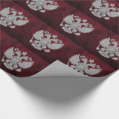 Russisches Symbolflaggenrot Geschenkpapier (Ecke)