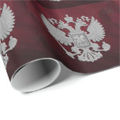 Russisches Symbolflaggenrot Geschenkpapier (Rolleneckpunkt)