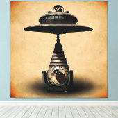 Russisches Ufo Leinwanddruck (Insitu (Holzboden))
