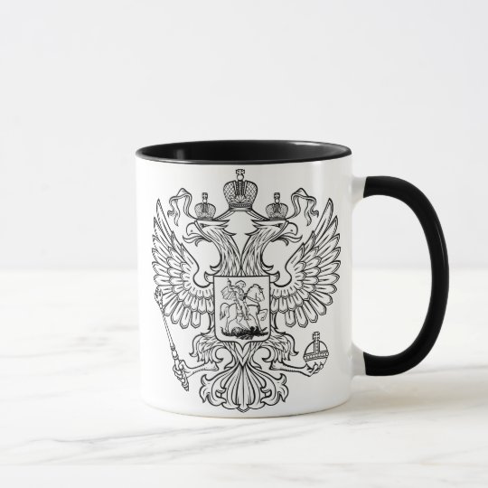 TASSE Kaffeetasse Russland Wappen 