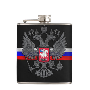 Russisches Wappen Flachmann