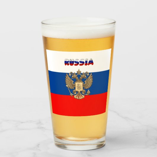Russisches Wappen Glas (Vorne (Gefüllt))