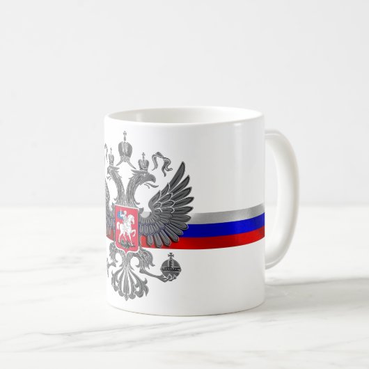 Russisches Wappen Kaffeetasse (VorderseiteRechts)