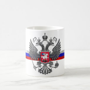 TASSE Kaffeetasse Russland Wappen