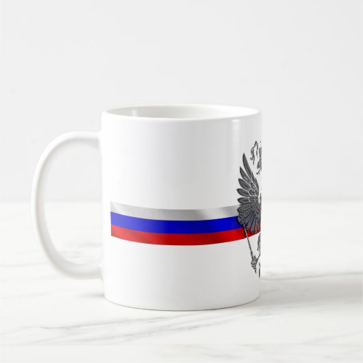 Russisches Wappen Kaffeetasse (Links)