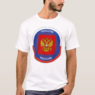 Russisches Wappen Kreisform T-Shirt
