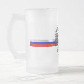 Russisches Wappen Mattglas Bierglas (Links)