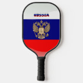 Russisches Wappen Pickleball Schläger (Rückseite)