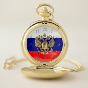 Russisches Wappen Taschenuhr