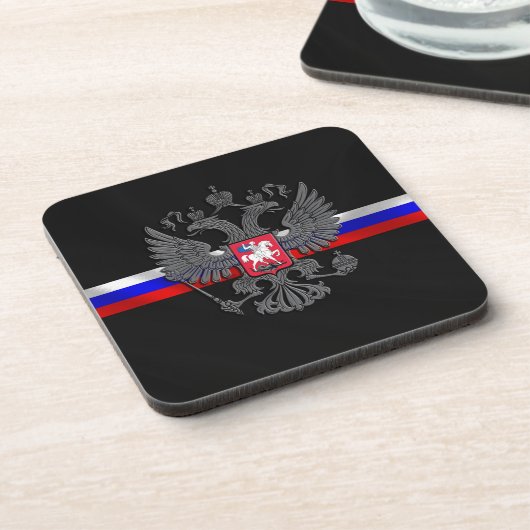 Russisches Wappen Untersetzer (Linke Seite)