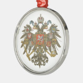 Russisches Wappen Verzierung Ornament Aus Metall (Links)