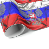 Russischflagge Geschenkpapier (Rolleneckpunkt)