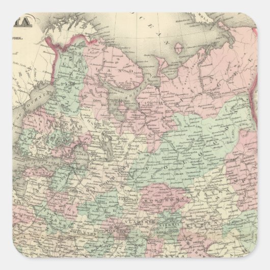 Russland 11 quadratischer aufkleber (Vorderseite)