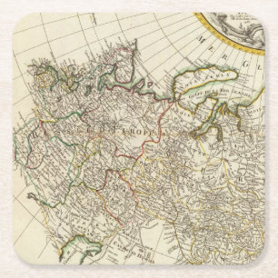 Russland 18 rechteckiger pappuntersetzer