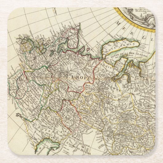 Russland 18 rechteckiger pappuntersetzer (Vorderseite)