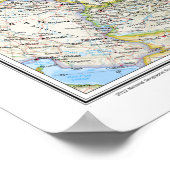 " Russland: 2012/Gegenwart - Detaillierte Mauer-Ka Poster (Ecke)