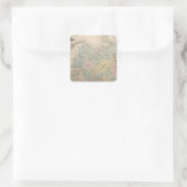 Russland 7 quadratischer aufkleber (Tasche)