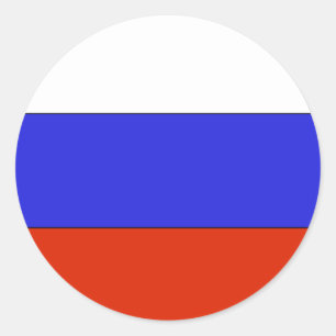 Russland-Aufkleber Runder Aufkleber