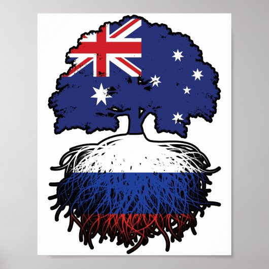 Russland Australisch Australien Tree Roots Poster (Vorne)