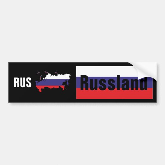Russland Autoaufkleber (Vorne)