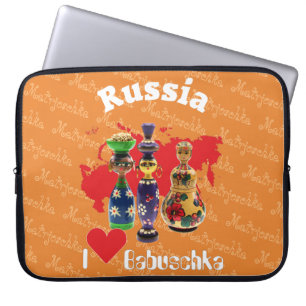 Russland Babuschka Gerätehülle 10" - 15" Laptopschutzhülle
