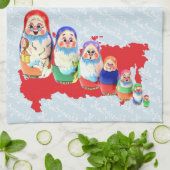 Russland Babuschka Geschirrtücher (Gefaltet)