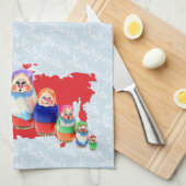 Russland Babuschka Geschirrtücher (Viertel Falte)