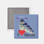 Russland Babuschka - Matrjoschka Magnet (Vorderseite/Rückseite)
