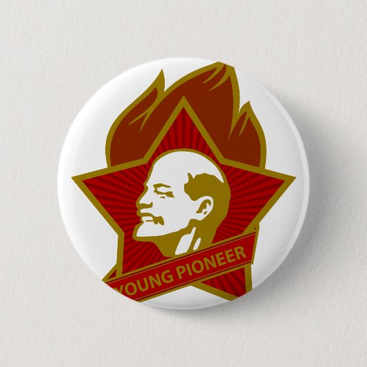 Russland CCCP UdSSR Junger Pionier Button (Vorderseite)