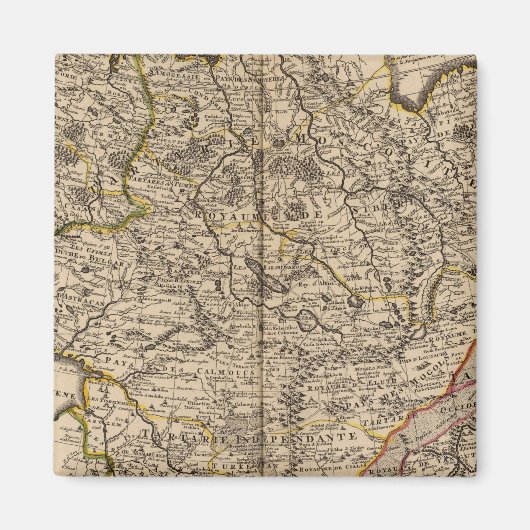 Russland, China, Asien Magnet (Vorne)