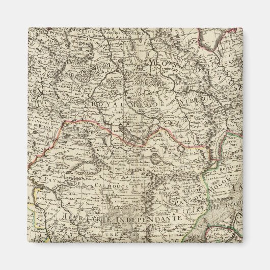 Russland, China, Asien Magnet (Vorne)