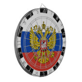 Russland Dartboard & Russian Flag / Spielbrett Dartscheibe (Vorderseite Links)