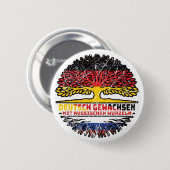 Russland Deutsch Deutschland Baum Wurzel Button (Vorne & Hinten)