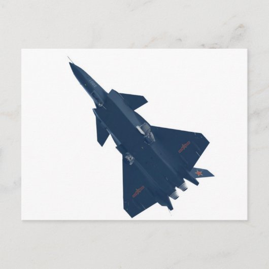 RUSSLAND FIGHTER JET POSTKARTE (Vorderseite)