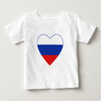 Russland Flag Herzlicher T - Shirt