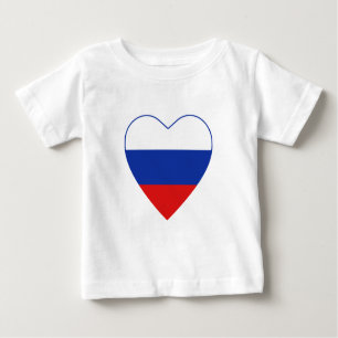 Russland Flag Herzlicher T - Shirt