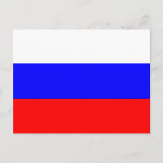 Russland Flag Postkarte (Vorderseite)