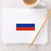 Russland-Flagge Adressaufkleber (Insitu)
