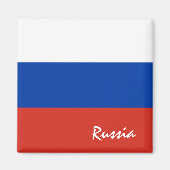 Russland Flagge & Asien Urlaub/Sportfans Magnet (Vorne)