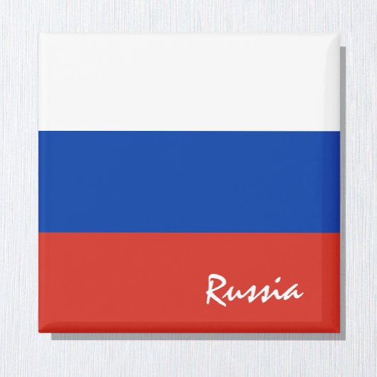 Russland Flagge & Asien Urlaub/Sportfans Magnet