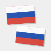 Russland-Flagge Ausweis (Vorder- & Rückseite)