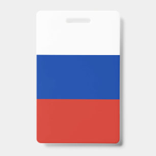 Russland-Flagge Ausweis