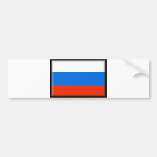 Russland-Flagge Autoaufkleber (Vorne)