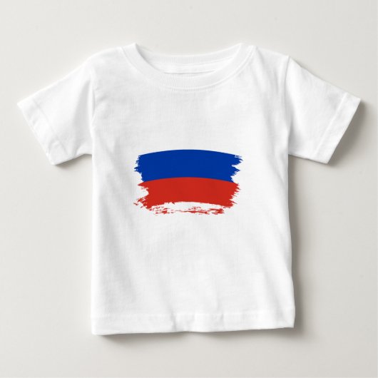 Russland-Flagge Baby T-shirt (Vorderseite)