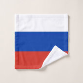 Russland-Flagge Badhandtuch Set (Waschlappen)