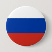 Russland-Flagge Button (Vorderseite)