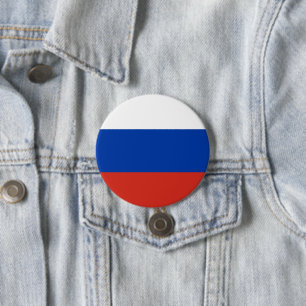 Russland-Flagge Button